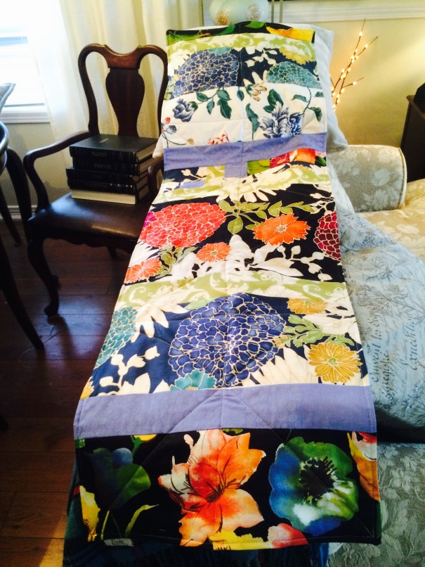 Carrie's quilted Boho table runner